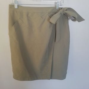 Banana Republic Olive Green Wrap Skirt